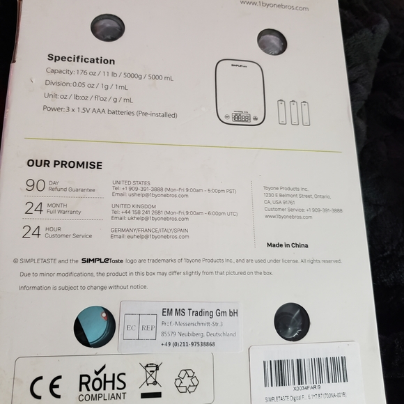 Simple Silver Kitchen Tool Digital Scale - Picture 2 of 9